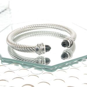 David Yurman 7MM 925 Crossover Pavé Bracelet